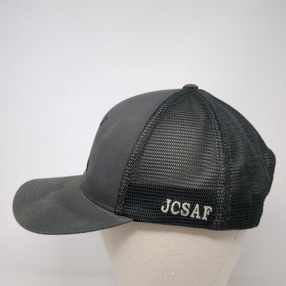 JCSAF Snapback Mesh Back Trucker Hat Gray One Size Pacific Headwear