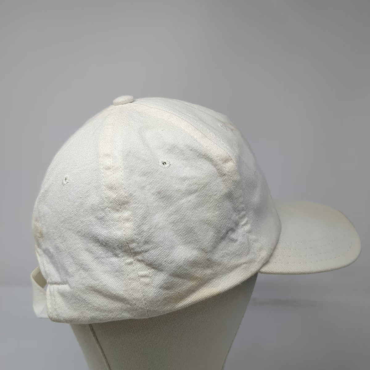 Town Talk Baseball Cap White One Size Palm Tree Dolphin Green Undervisor Hat