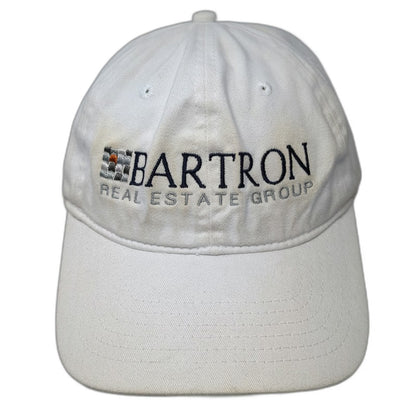 Port & Company Baseball Cap White One Size Bartron Real Estate Group Cotton Hat