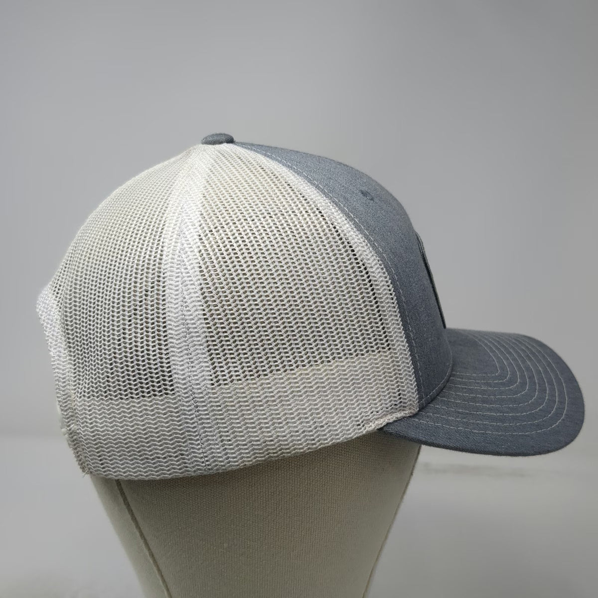 Richardson Trucker Hat Gray S Stotz Equipment 1947 Mesh Snapback Patch