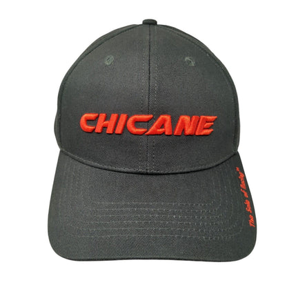 Chicane Snapback Hat Black Red OSFA Embroidered Logo W/Tags Rove