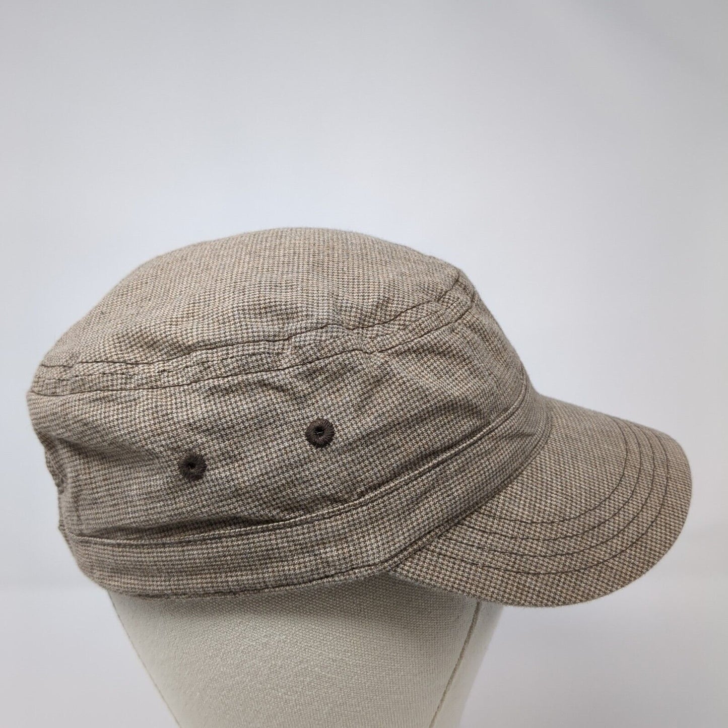 M Infinity Cadet Army Cap Brown One Size Adjustable Embroidered District