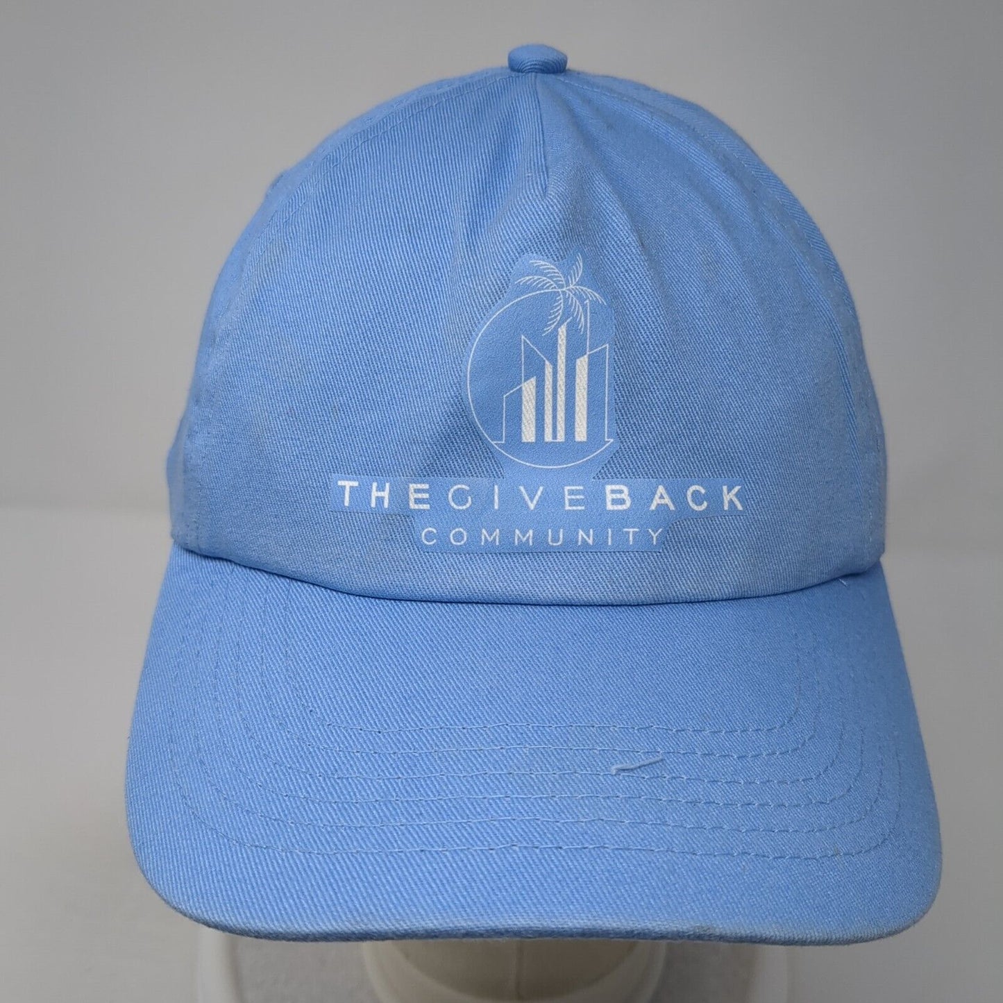 The Giverback Community Strapback Baseball Cap Blue OS Adjustable Beechfield