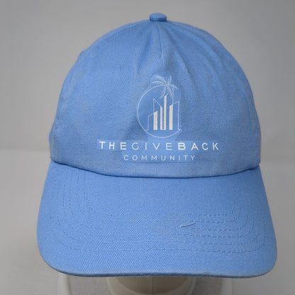 The Giverback Community Strapback Baseball Cap Blue OS Adjustable Beechfield