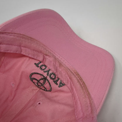Toyota Baseball Cap Pink One Size Strapback Embroidered Logo Hat Cotton Car