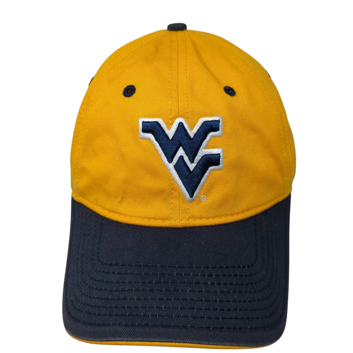 West Virginia Mountaineers NCAA The Game Cap Hat Yellow Blue One Size Slideback