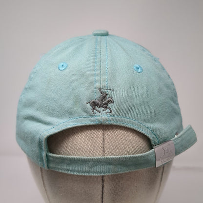 Polo Academy Baseball Cap Blue OSFM Slideback Embroidered Cotton Patch Logo Hat