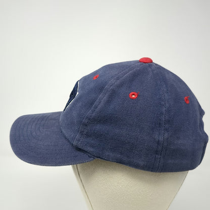 New England Patriots NFL Logo Athletic Blue Red Gray One Size Strapback Hat Cap