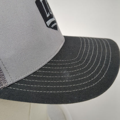 LCS Snapback 112 Trucker Hat Gray One Size Adjustable Mesh Back Richardson