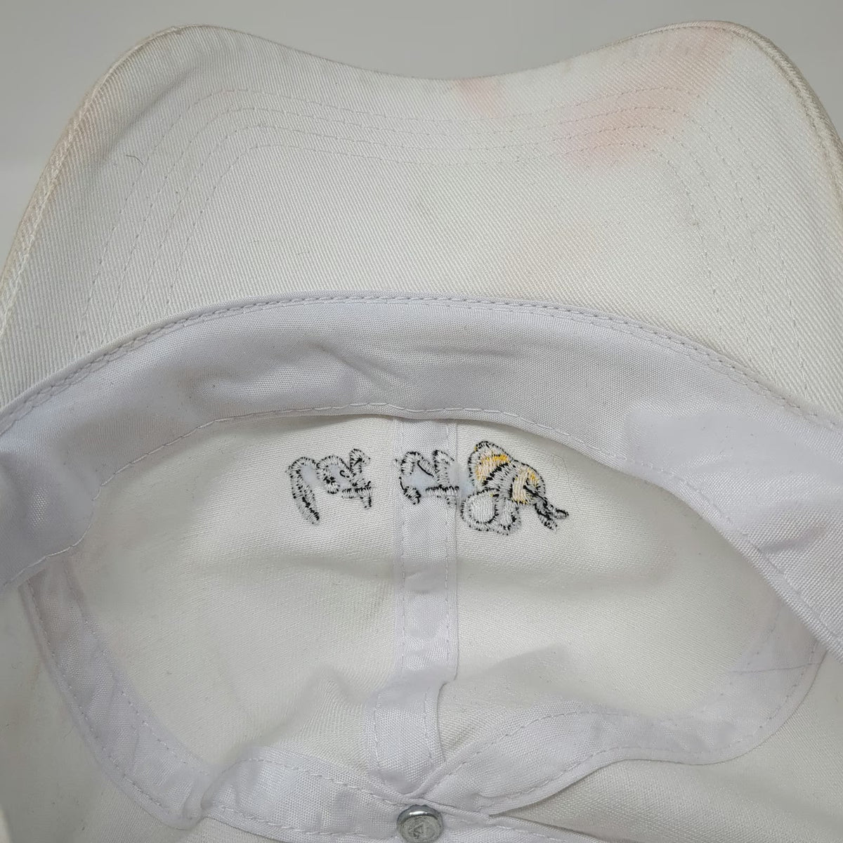 David and Young Baseball Cap White One Size Let It Bee Embroidered Slideback hat