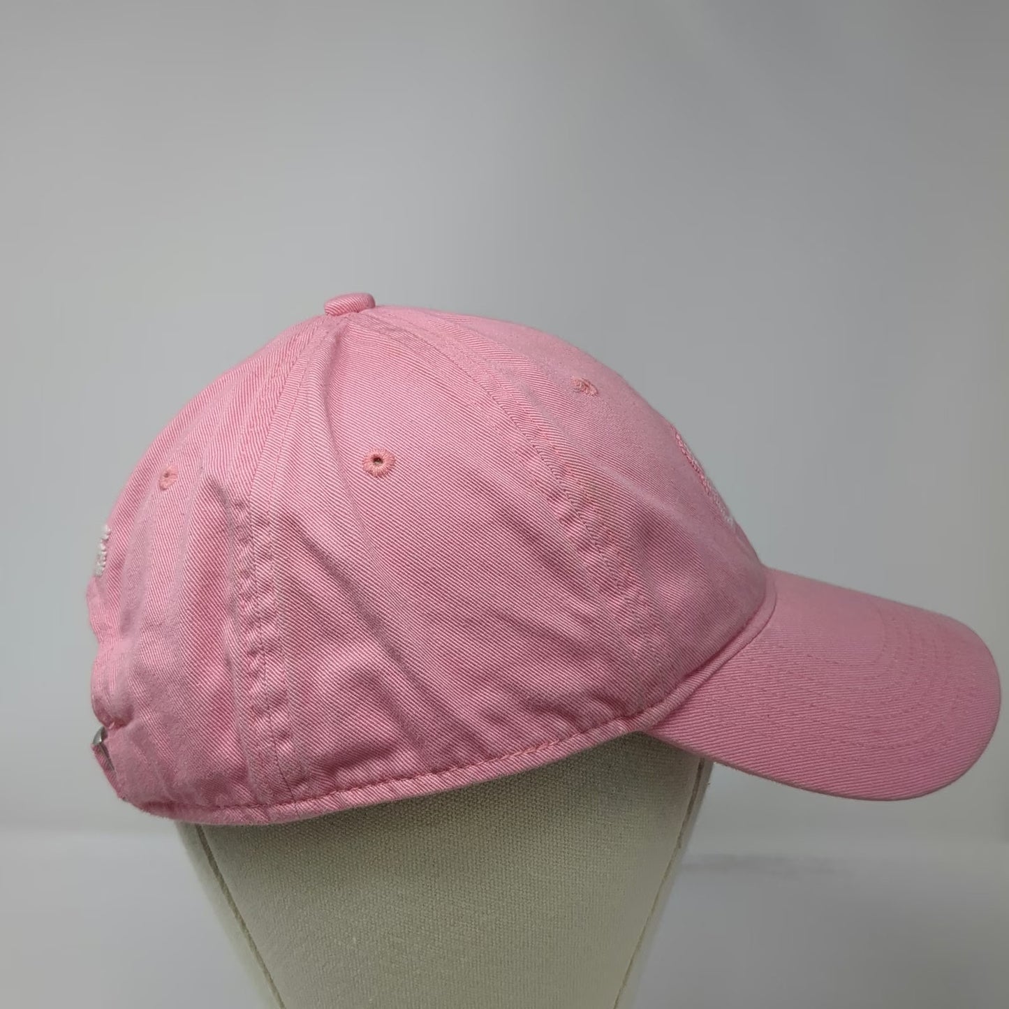 Smathers & Branson Baseball Cap Pink One Size 1965 Needlepoint Adjustable Hat