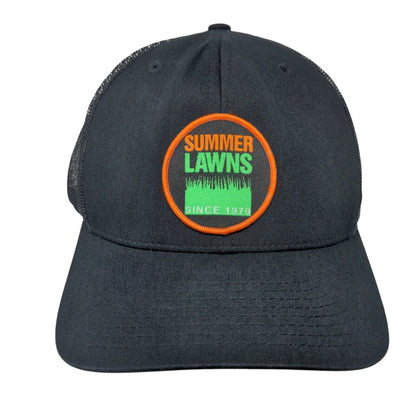 Summer Lawns Snapback Mesh Back Trucker Hat Black OSFA Richardson