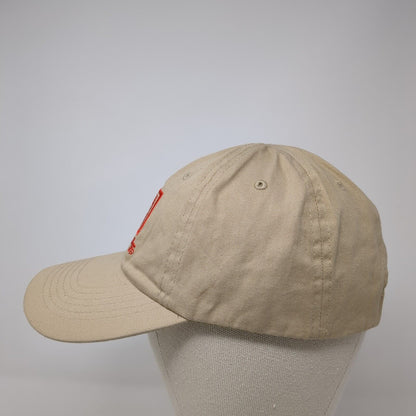Hornady Strapback Hat Tan One Size Adjustable Embroidered 6 Panel Cotton