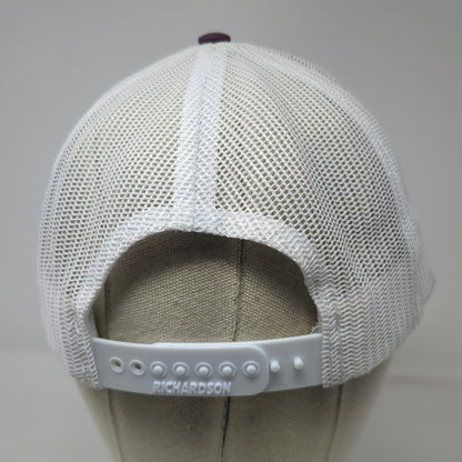 Richardson 112 Trucker Hat Red One Size Mesh Vitalix Inc Snapback Cow Logo