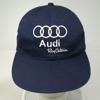 Audi Ray Catena Baseball Cap Blue One Size Strapback Logo American Flag Hat