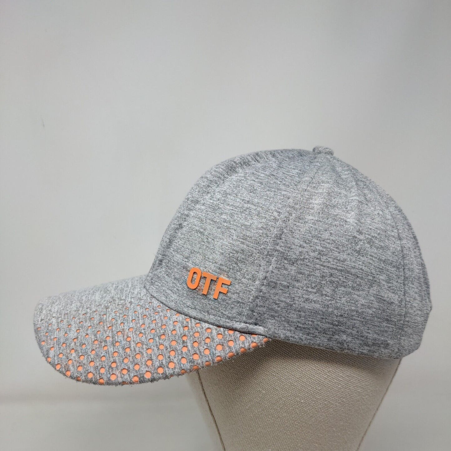 OTF Strapback Hat Gray One Size Adjustable Lightweight Breathable 6 Panel