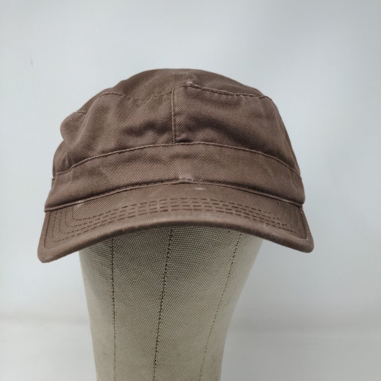 New Fashions of New York Women's Cadet Cap Brown Size XL 100% Cotton