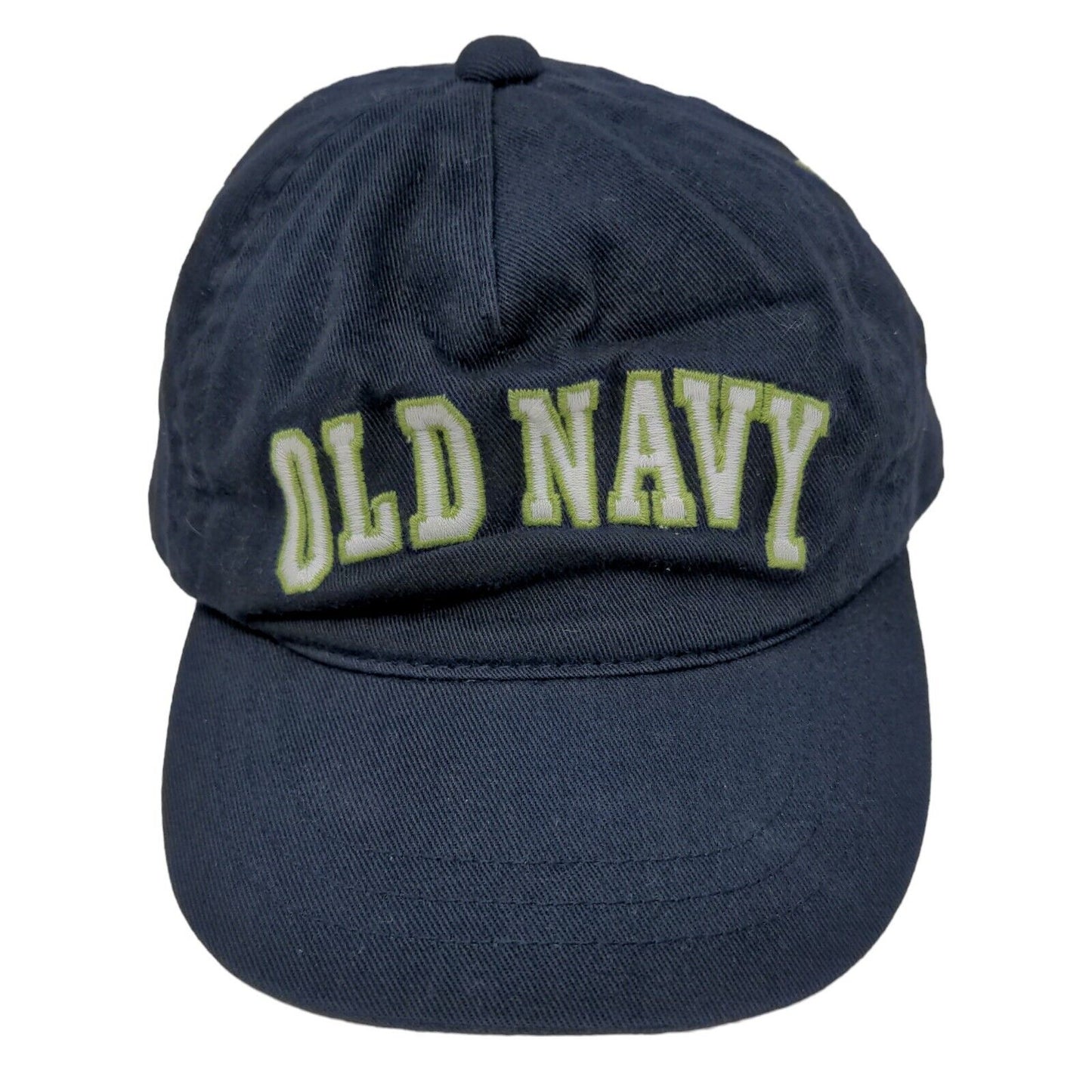 Old Navy Boy's Stretchy Hat Blue Size Small Embroidered Logo 100% Cotton