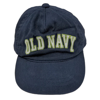 Old Navy Boy's Stretchy Hat Blue Size Small Embroidered Logo 100% Cotton