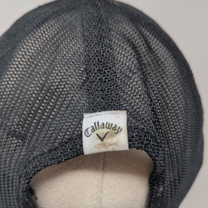 Callaway Snapback Mesh Back Trucker Hat Black One Size Adjustable