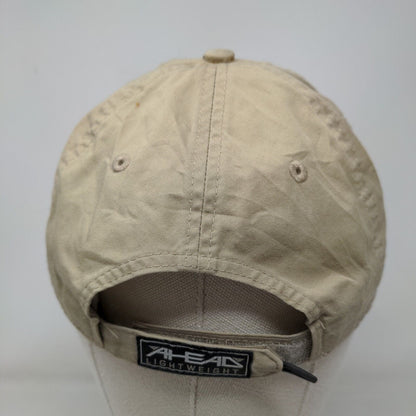 Santa Rosa Golf & Beach Club Strapback Hat Tan One Size Adjustable Classic Cut