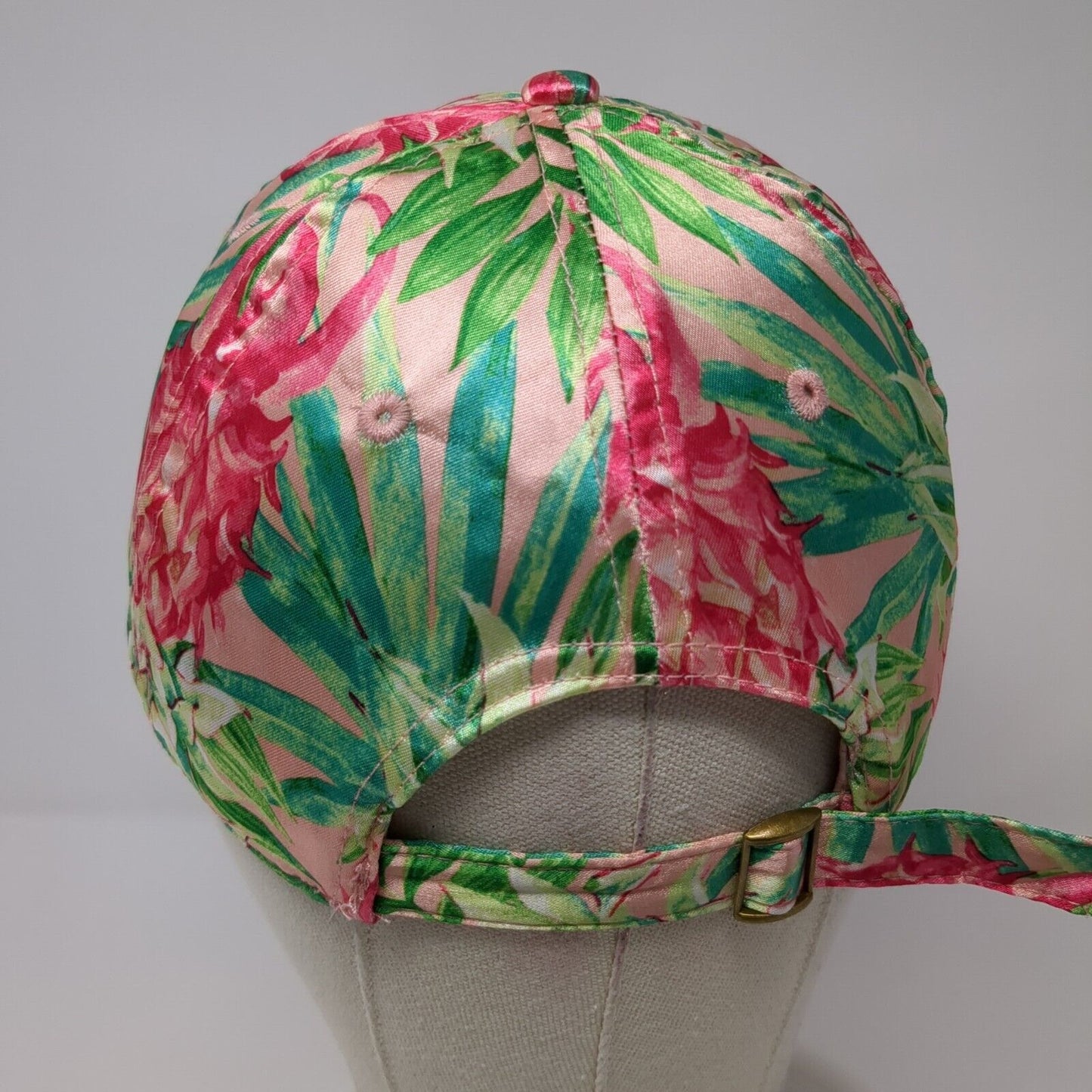Unbranded Slideback Hat Multicolor OS Adjustable Daylily Close Pineapple Print