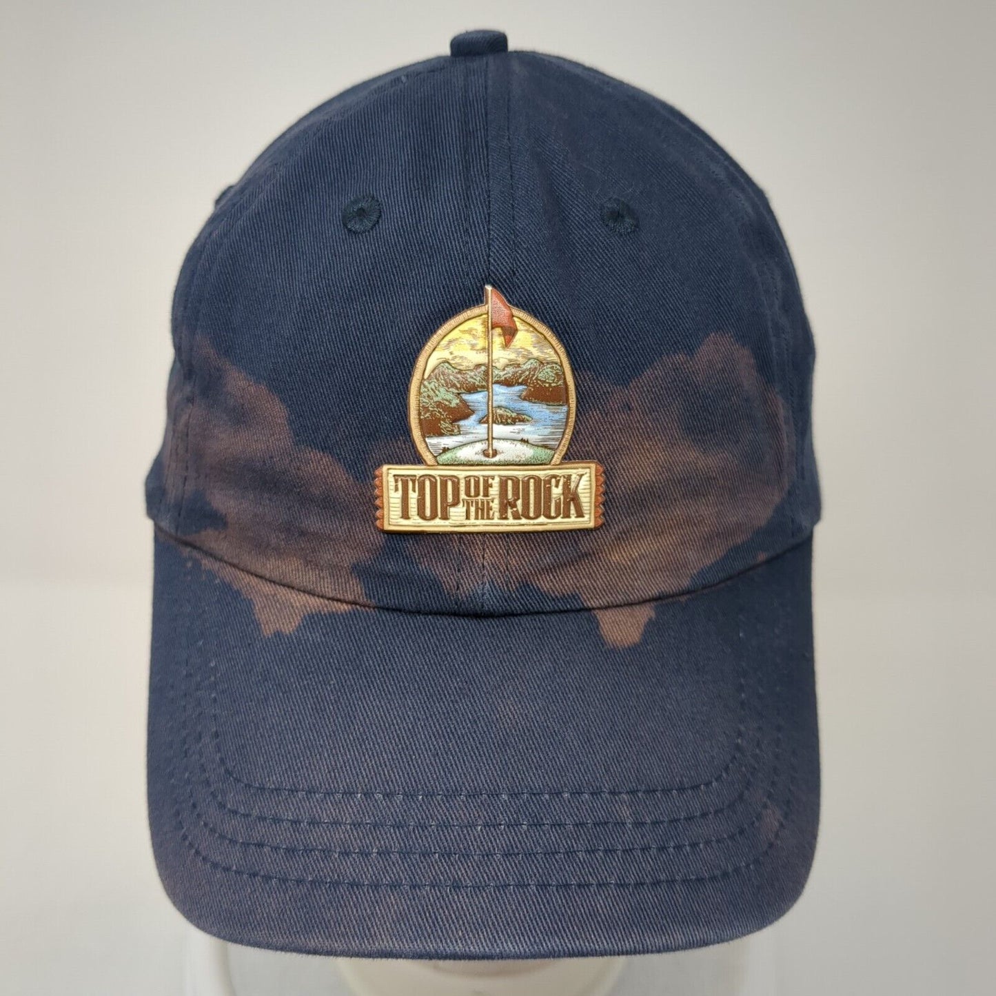 Top Of The Rock Patch Strapback Hat Blue Small Adjustable Imperial