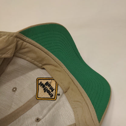Nations Rent Snapback Hat Tan OSFA Embroidered Vent Holes Cobra Caps
