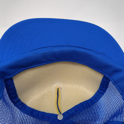 Suck 'Em Up Hawaii Snapback Rope Trucker Hat Blue One Size Mesh Back