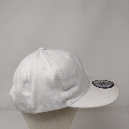 Pro Be Fit For A Pro Snapback Hat White OSFA Adjustable Vented Holes Blank