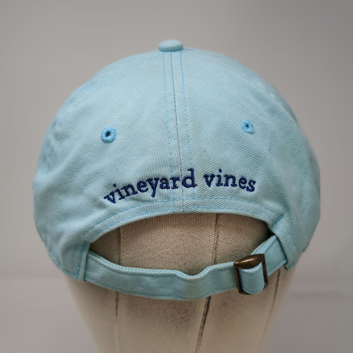 Vineyard Vines Whale Logo Blue Baseball Cap One Size Adjustable Strap Hat