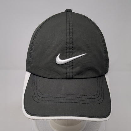 Nike Golf Strapback Hat Black One Size Adjustable Embroidered Swoosh Logo