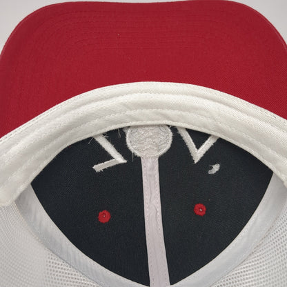 ZOA Energy Trucker Hat Red One Size Adjustable Mesh Back Port Authority