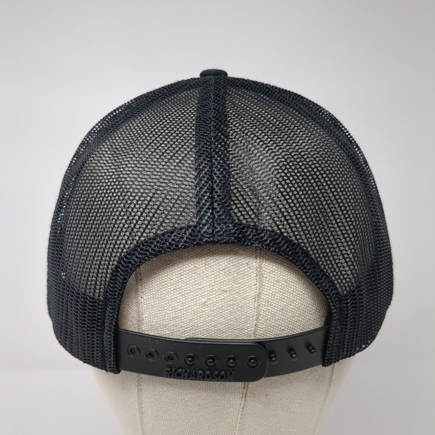 Life After War Snapback Trucker Hat Black One Size Mesh Back Richardson