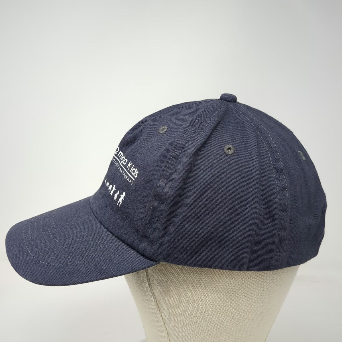 Hit 5 Panel Gray One Size Strapback Hat Alpha Omega Kids Early Intervention ABA