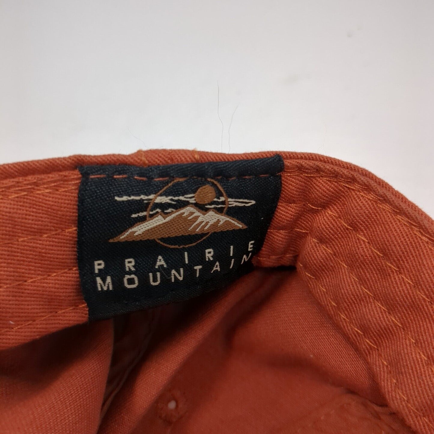 Haines Alaska Genuine Article Slideback Hat Orange Adjustable Prairie Mountain