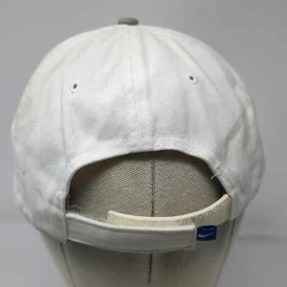 Nike Baseball Cap White Strapback Embroidered Logo Hat Cotton Curved Vintage