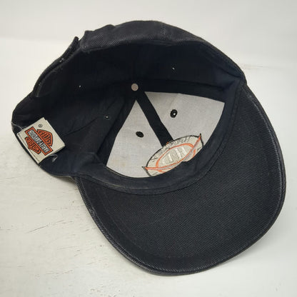 Harley-Davidson Baseball Cap Black One Size Strapback Embroidered Logo Patch Hat