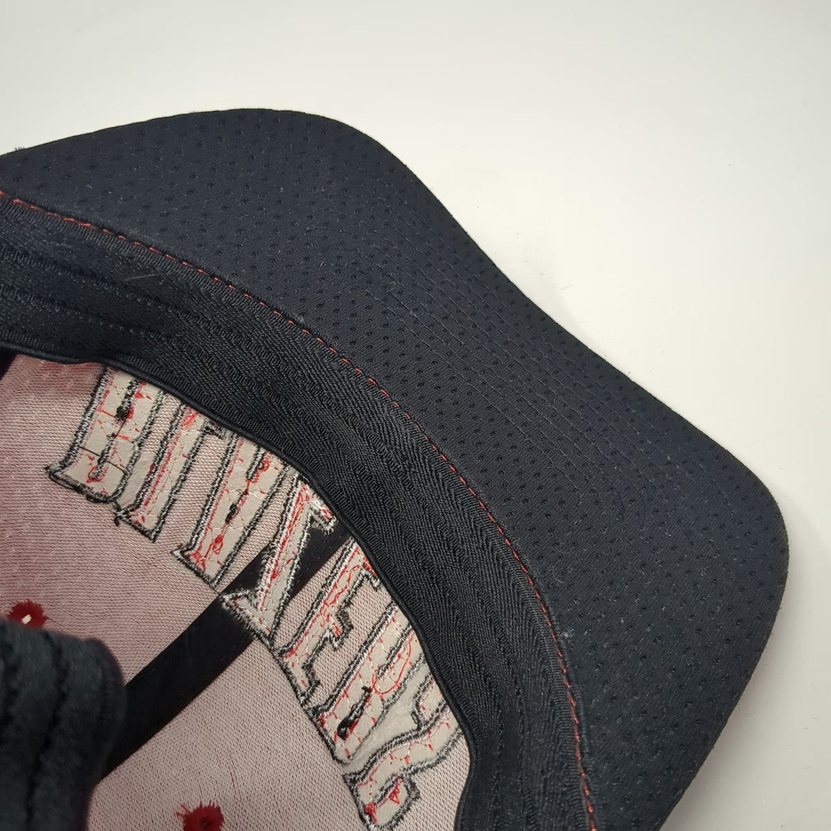 Reebok NBA Portland Trail Blazers Cap Red One Size Mesh Stripes Stretch Fit Hat