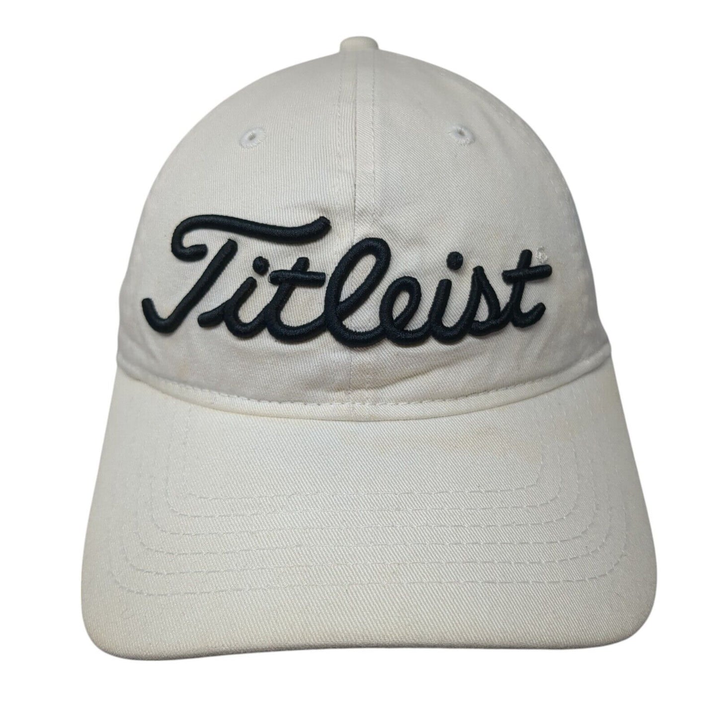 Titleist Regatta Bay Slideback Golf Hat White OS Adjustable Embroidered 6 Panel