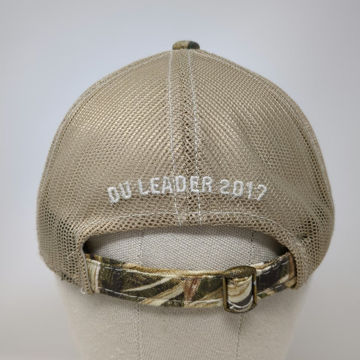 Ducks Unlimited Baseball Cap Green OSFM Camo Mesh Back Slideback 80 Years Hat