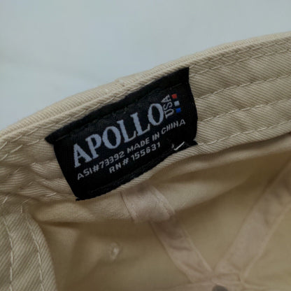 Apollo Men's Slideback Hat Tan Adjustable Tequila Corralejo Embroidered Logo