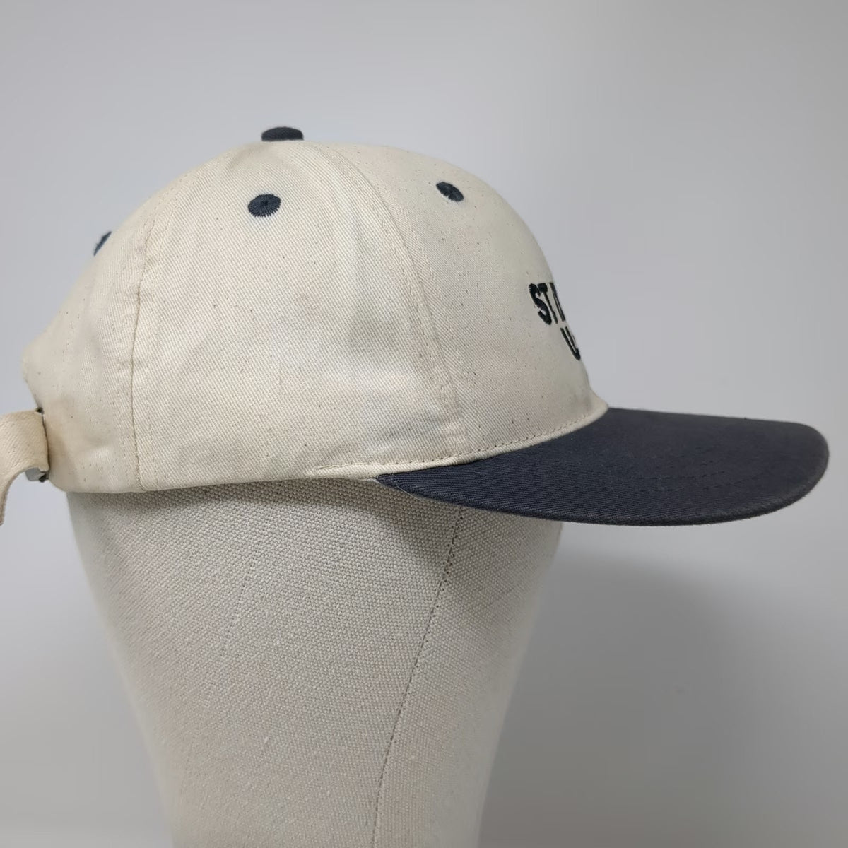 Del Sol Baseball Cap St Thomas USVI Beige Blue One Size Slideback Travel Hat