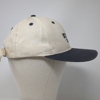 Del Sol Baseball Cap St Thomas USVI Beige Blue One Size Slideback Travel Hat