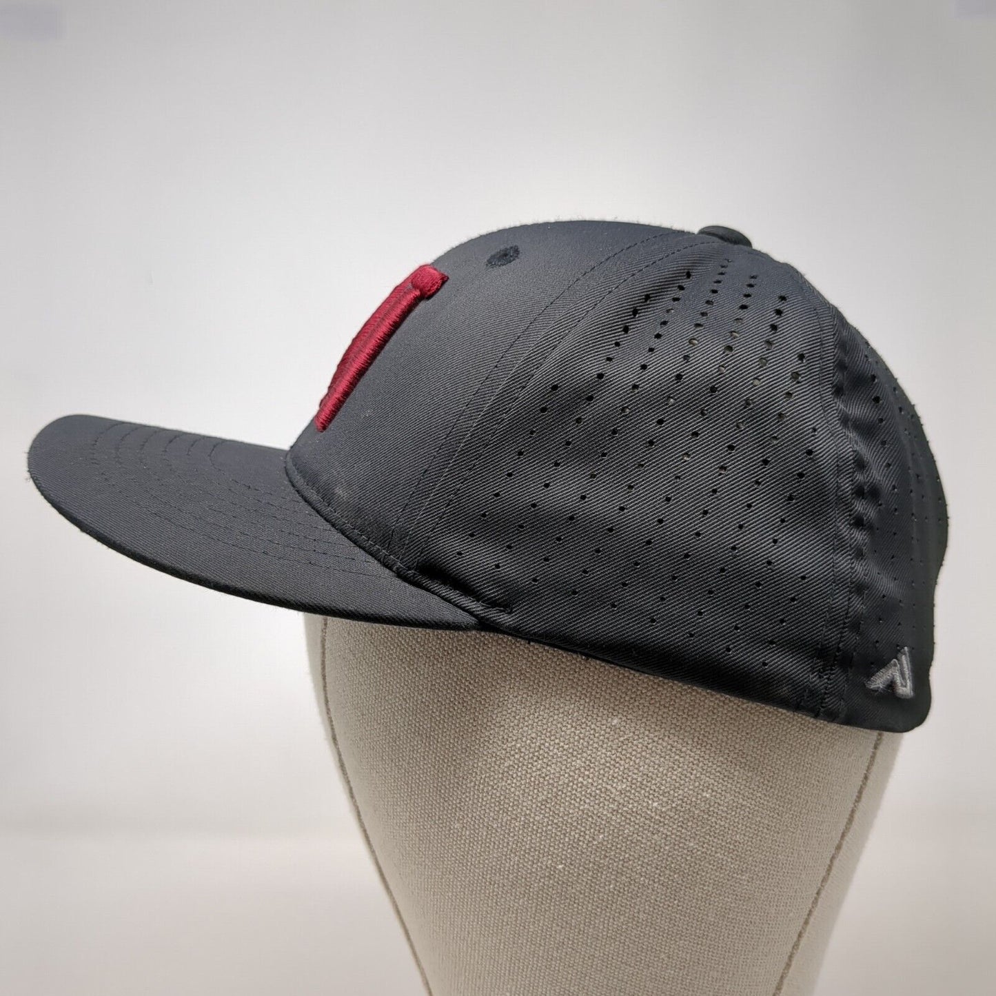 Letter N Fitted Hat Black XS Embroidered Flexfit Pacific Headwear