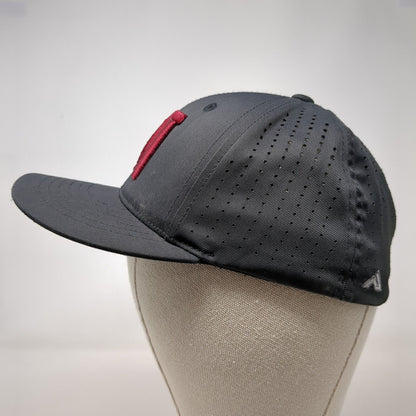 Letter N Fitted Hat Black XS Embroidered Flexfit Pacific Headwear