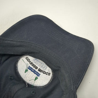Port & Company Baseball Cap Black One Size Covered Bridge Forge Slideback Hat
