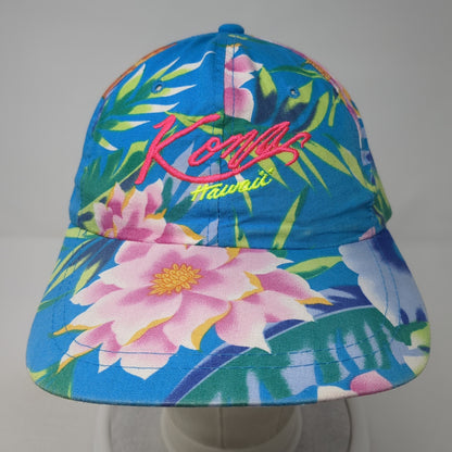 Kona Hawaii Snapback Hat Multicolor One Size Adjustable Floral Hawaiian