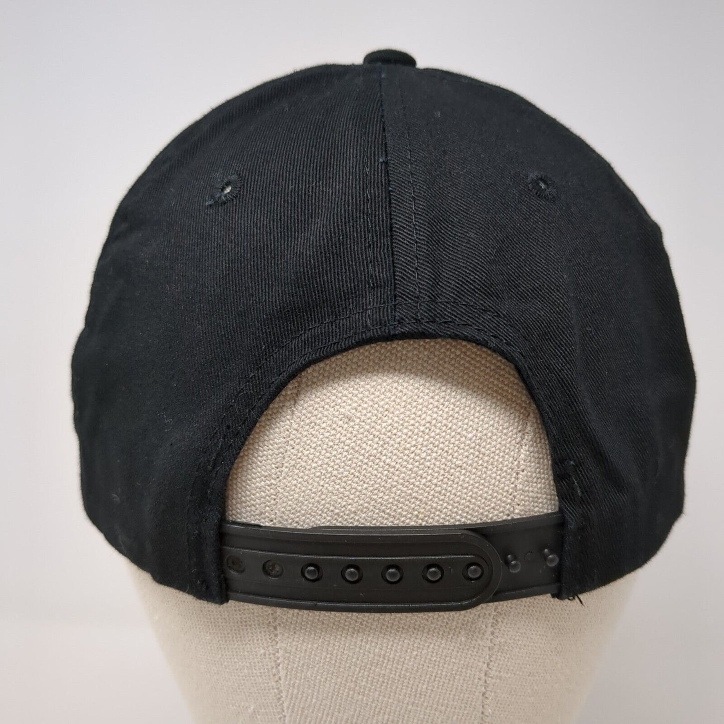 BodyBuilding.Com Snapback Hat Black One Size Adjustable Embroidered Cotton