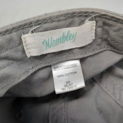 Wembley Baseball Cap Black One Size Papa Bear Embroidered Hat Slideback Cotton